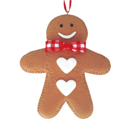 Bolacha homem decorativa para árvore de Natal