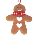 Bolacha homem decorativa para árvore de Natal