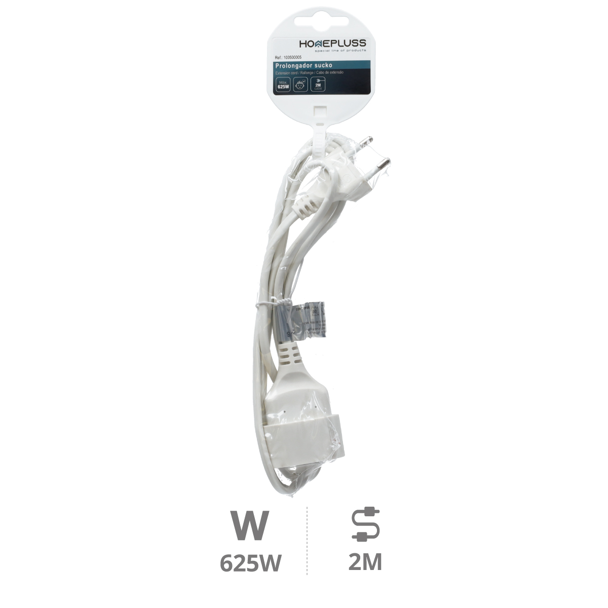 Prolongador (2x0.75mm) 2M Blanco