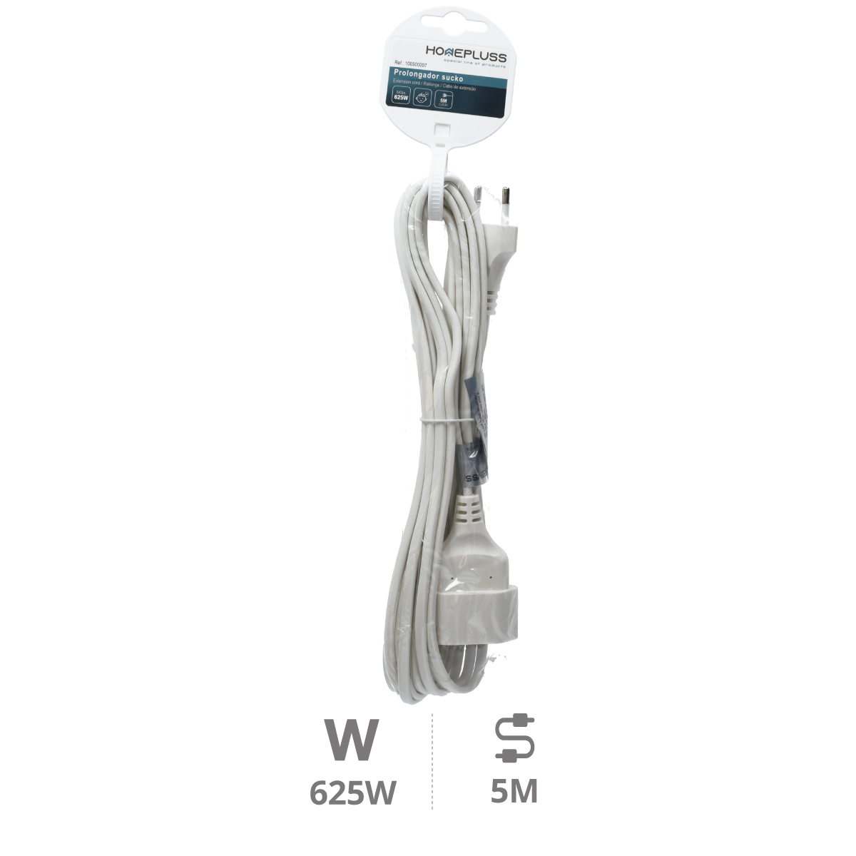 Prolongador (2x0.75mm) 5M Blanco