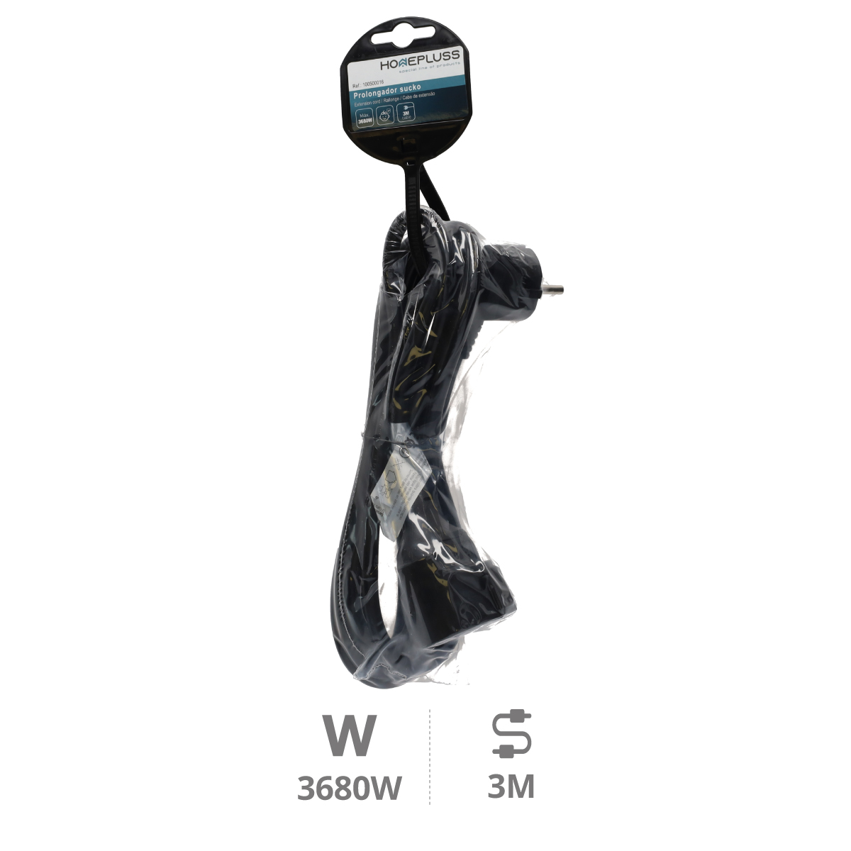 Prolongador sucko (3x1.5mm) 3M Negro