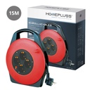 Cable Reel with hanger 4 Socket Extension (3x1.5mm) 15M