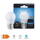 Bombilla LED esférica 7W E27 6000K - 12u caja exp