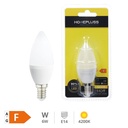 Bombilla LED vela 6W E14 4200K - 12u caja exp