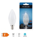 Bombilla LED vela 7W E14 6000K - 12u caja exp