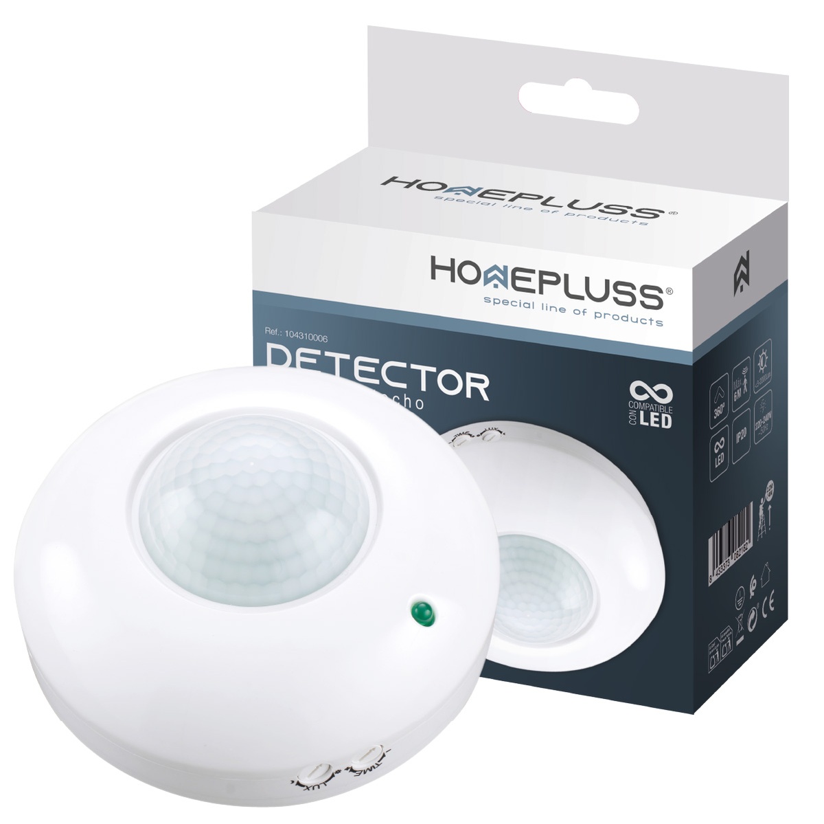 Malopa surface detector in the ceiling White