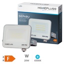 Proyector aluminio LED Sepasu 20W 6500K IP65 Gris