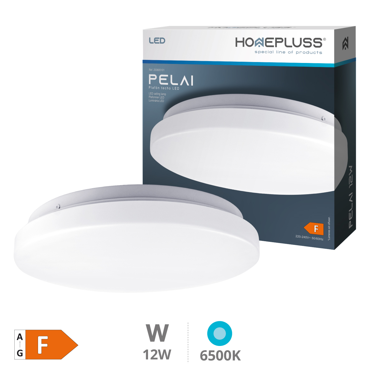 Plafon teto LED Pelai 12W 6500K