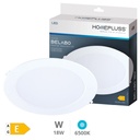 Downlight empotrable LED redondo Belabo 18W 6500K Blanco
