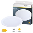 Downlight empotrable LED redondo Belabo 24W 4000K Blanco