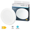 Downlight superficie LED redondo Karawa 18W 6500K Blanco