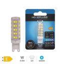Lâmpada LED 4.8W G9 6000K - 6u retrátil