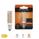 Bombilla LED tubular 4.8W E14 3000K - 6u retráctil