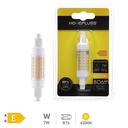 Bombilla LED lineal 78mm 7W R7s 4200K - 6u retráctil