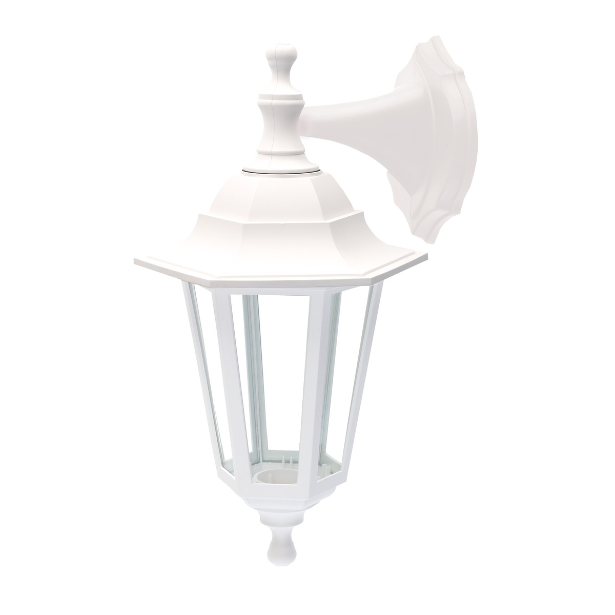 Farol de jardín brazo reversible Serie Sakania E27 IP44 Blanco