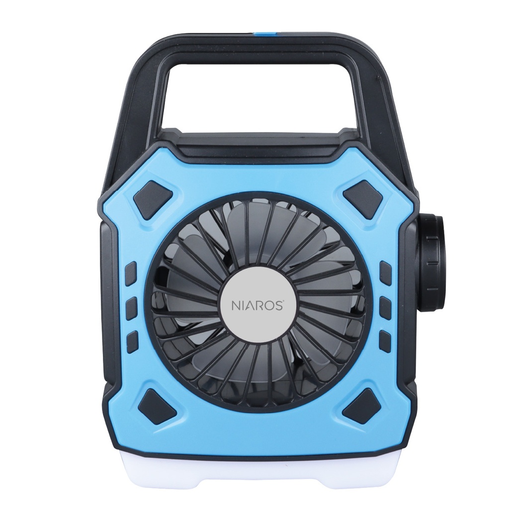 Ventilador de camping Stawell con linterna LED 180Lm
