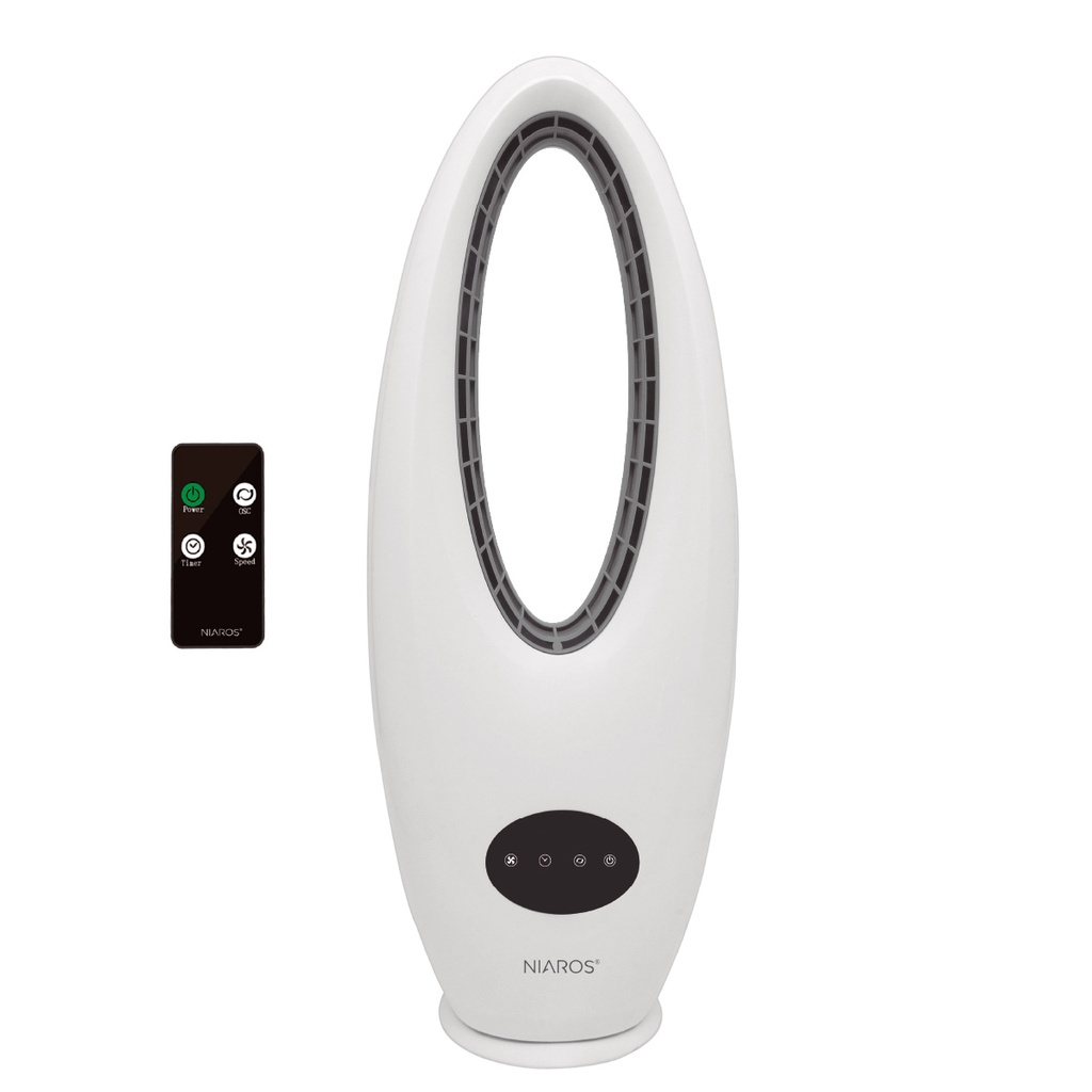 Ventilador de torre sin aspas Salboni con mando 45W Blanco
