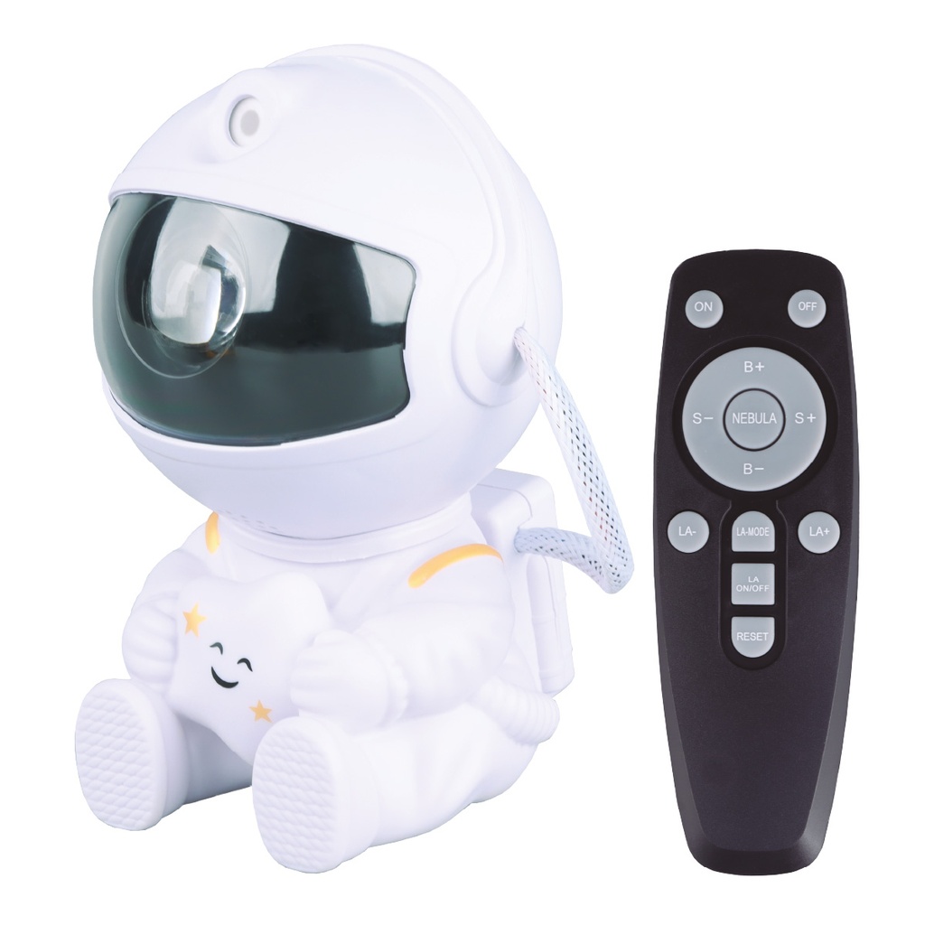 Luz de noite infantil LED Astronauta projetor de galáxia