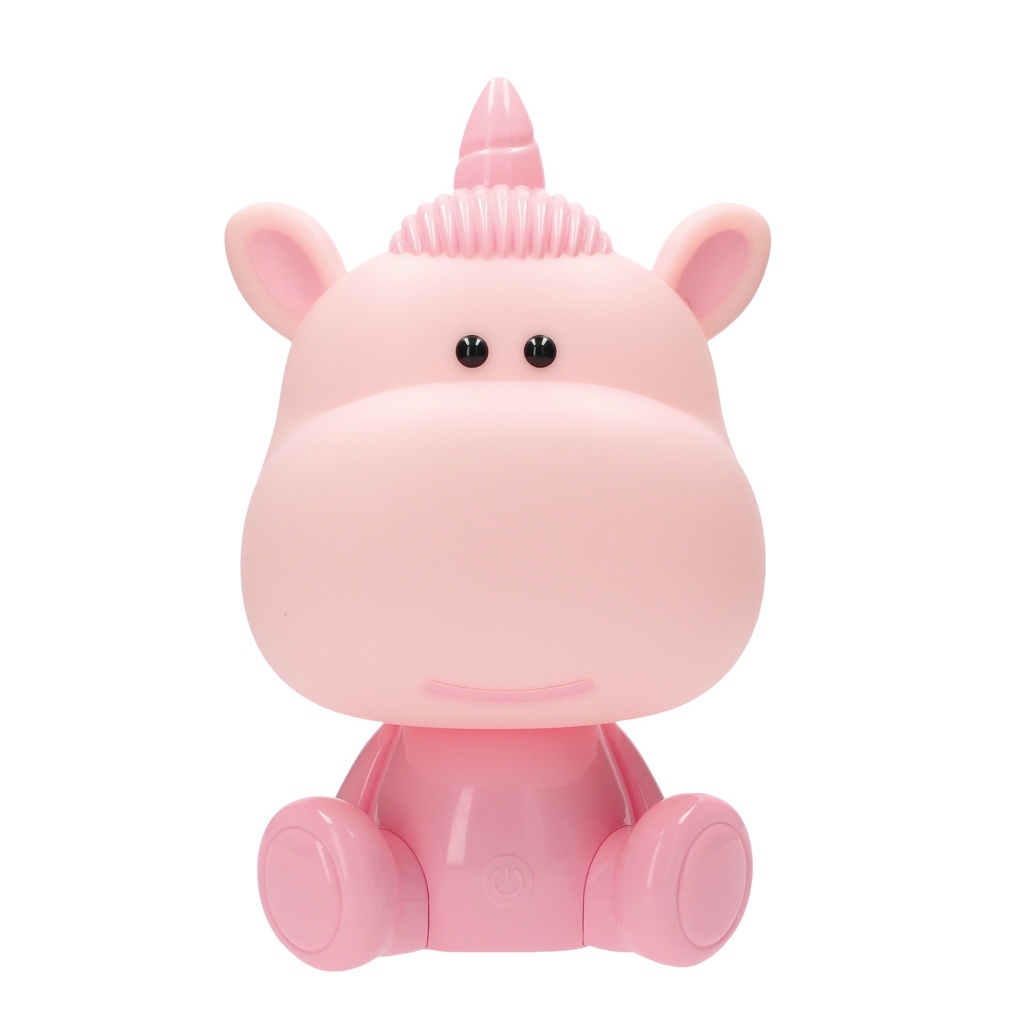 Luz de noite infantil LED Unicórnio  5W RGB + luz dia com alto-falante e bateria Rosa