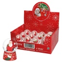 Bola de neve natalina Ø4,5cm - 12un caixa exp
