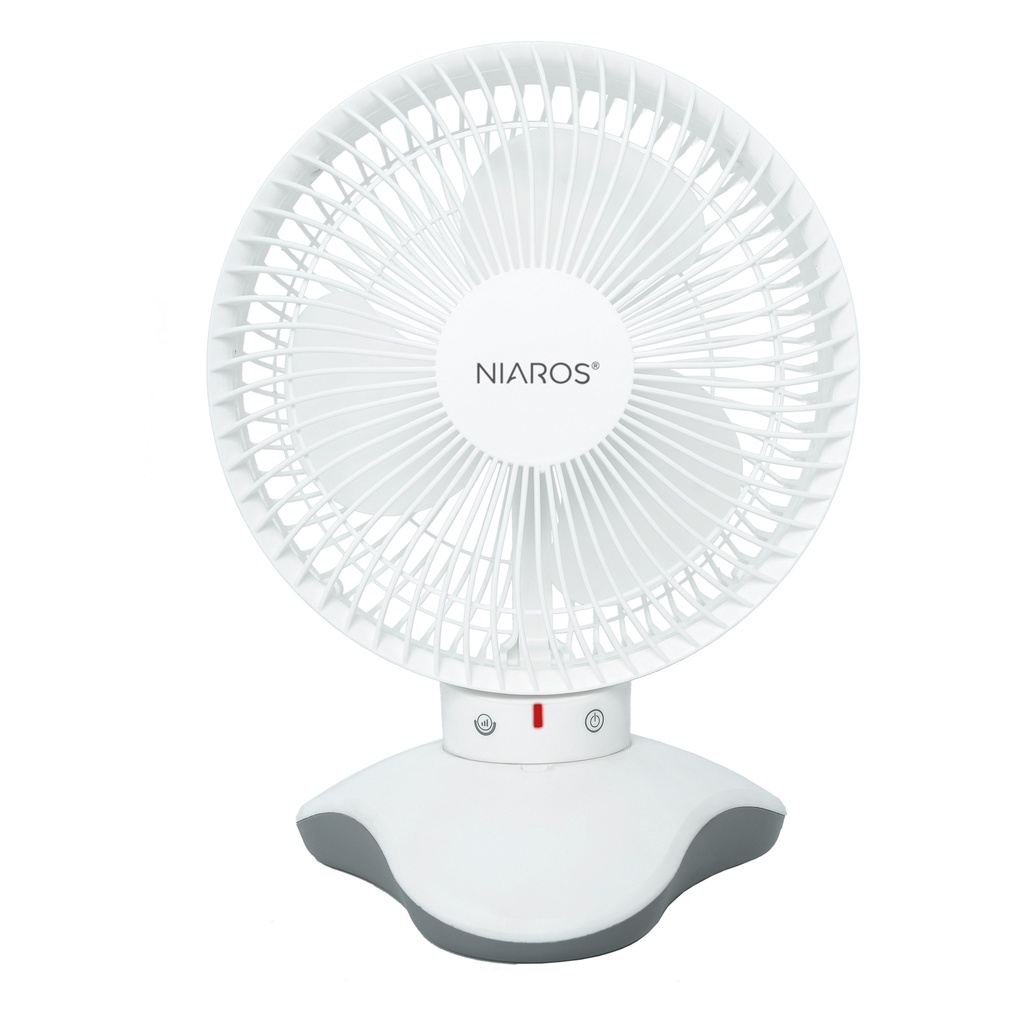 Ventilador de mesa Zawadi Ø18cm 5W motor DC Branco
