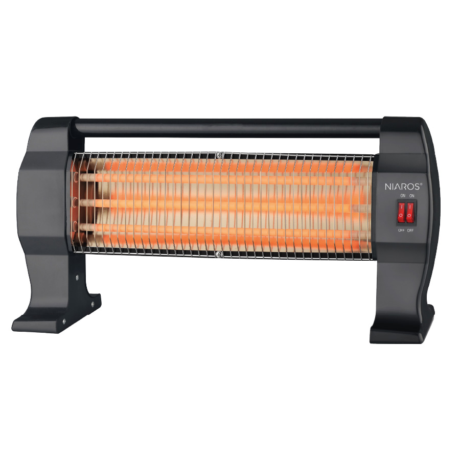 Estufa peana de cuarzo Baram Máx. 1200W Negro 