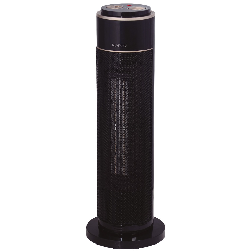 Aquecedor elétrico vertical giratório cerâmico Rinne Máx. 2000W
