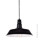 Lampara colgante industrial Line 1M metal Negro