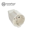 Two pole socket 4.8mm White- 12pcs inner box