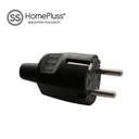 Two pole plug 4.8mm Black -10pcs inner box