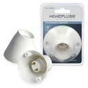 E27 Surface lamp holder White - 10pcs shrink