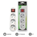 3 way adapter with switch - 6pcs inner box