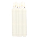 Pack 6 velas decorativas LED candelabro 160mm