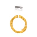 2.5m textile cable (2x0.75mm) Yellow braided