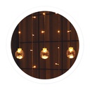 Cortina LED con bolas 1,4Mx2 alturas 8 funciones Luz cálida