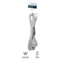 Extension cord White (2x0.75mm) 5M wire