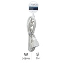 Extension cord White (3x1.5mm) 2M wire