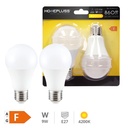 Pack 2 bombillas estándar LED 9W E27 4200K - 8u caja exp