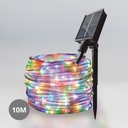 Grinalda LED solar 10M 8 funções RGB