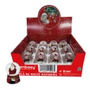 Bola de nieve navideña Ø4,5cm - 12u caja exp