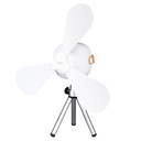 Mini ventilador Cendik con luz y trípode USB recargable